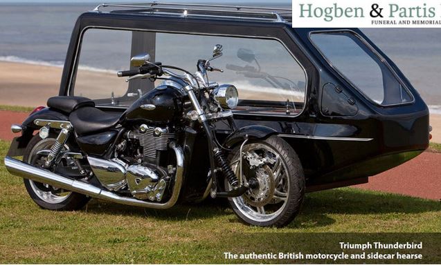 Triumph Thunderbird Bike with side hearse